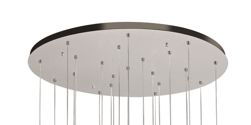 Edison Pendant 21 Light Polished Chrome 5m